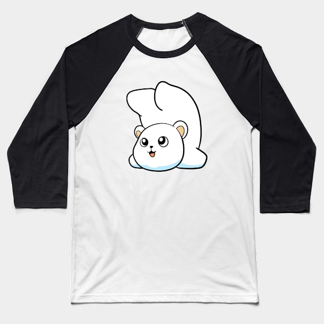 Polar Bear Baseball T-Shirt by WildSloths